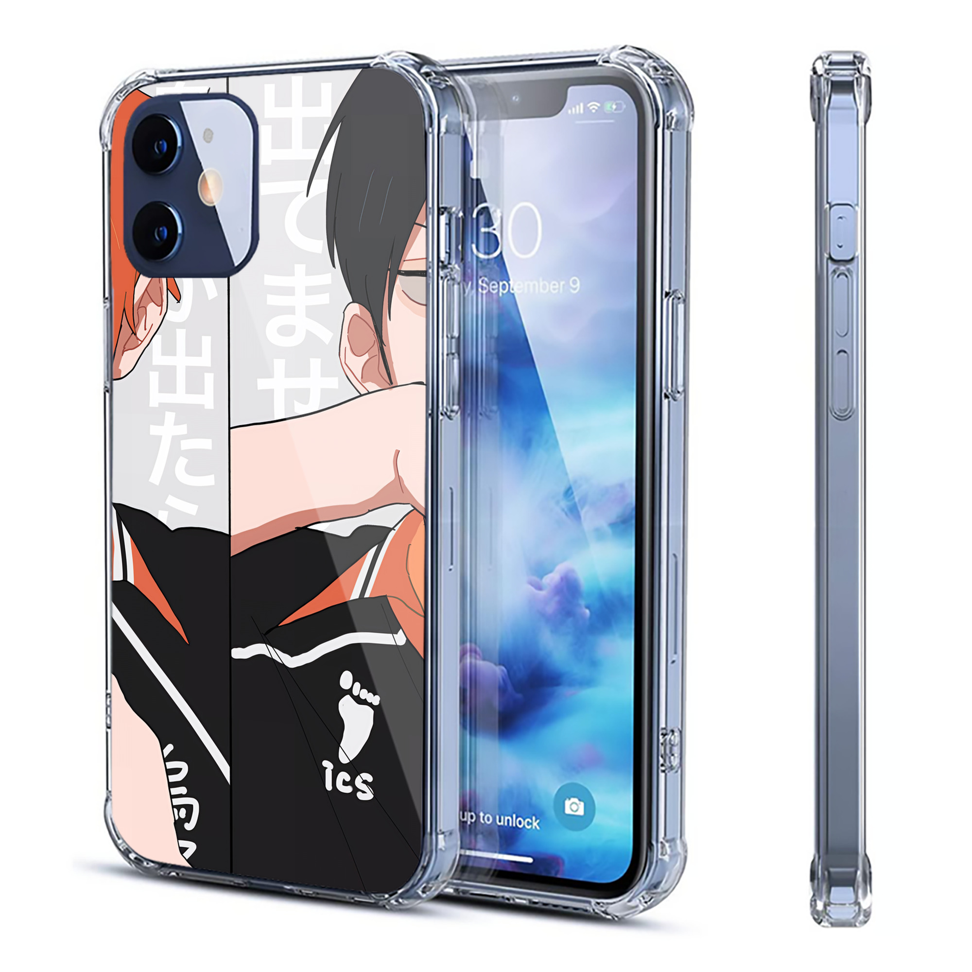 （画像用） ハイキュー!! Haikyu!! 【iPhone 12シリーズ対応】透明スマホケース（クリアソフトケース）